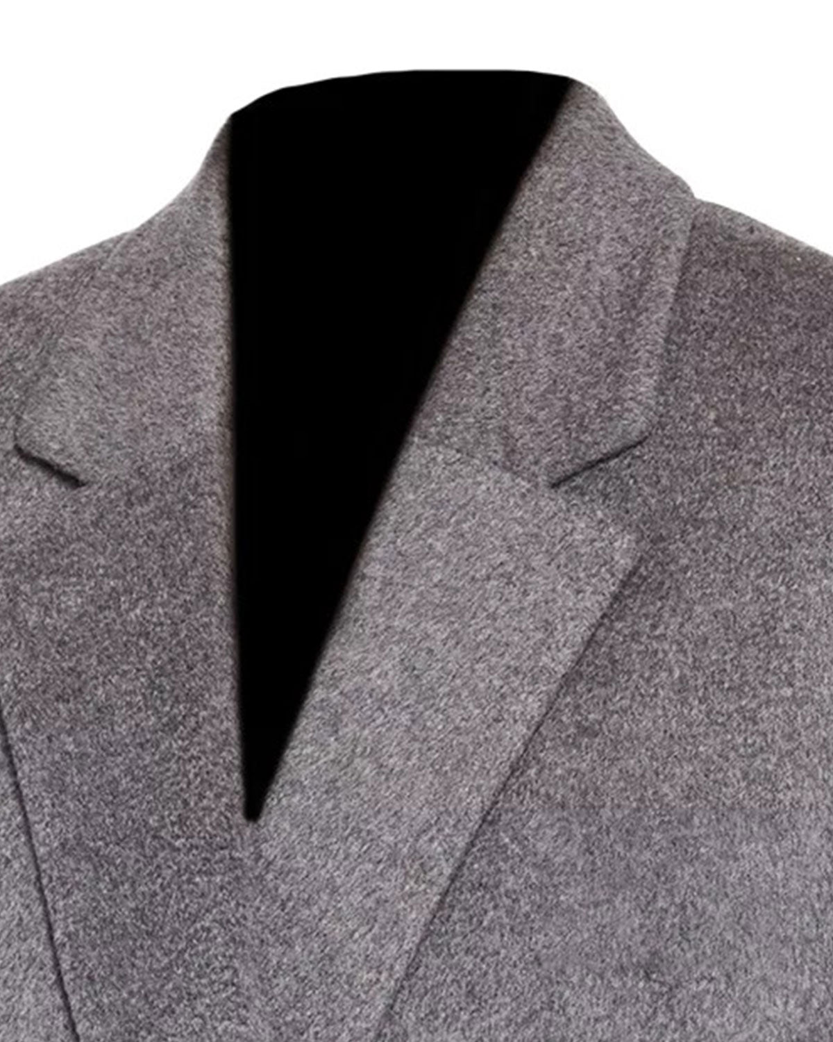 Womens Grey Double Breasted Wool Coat | Elite Jacket