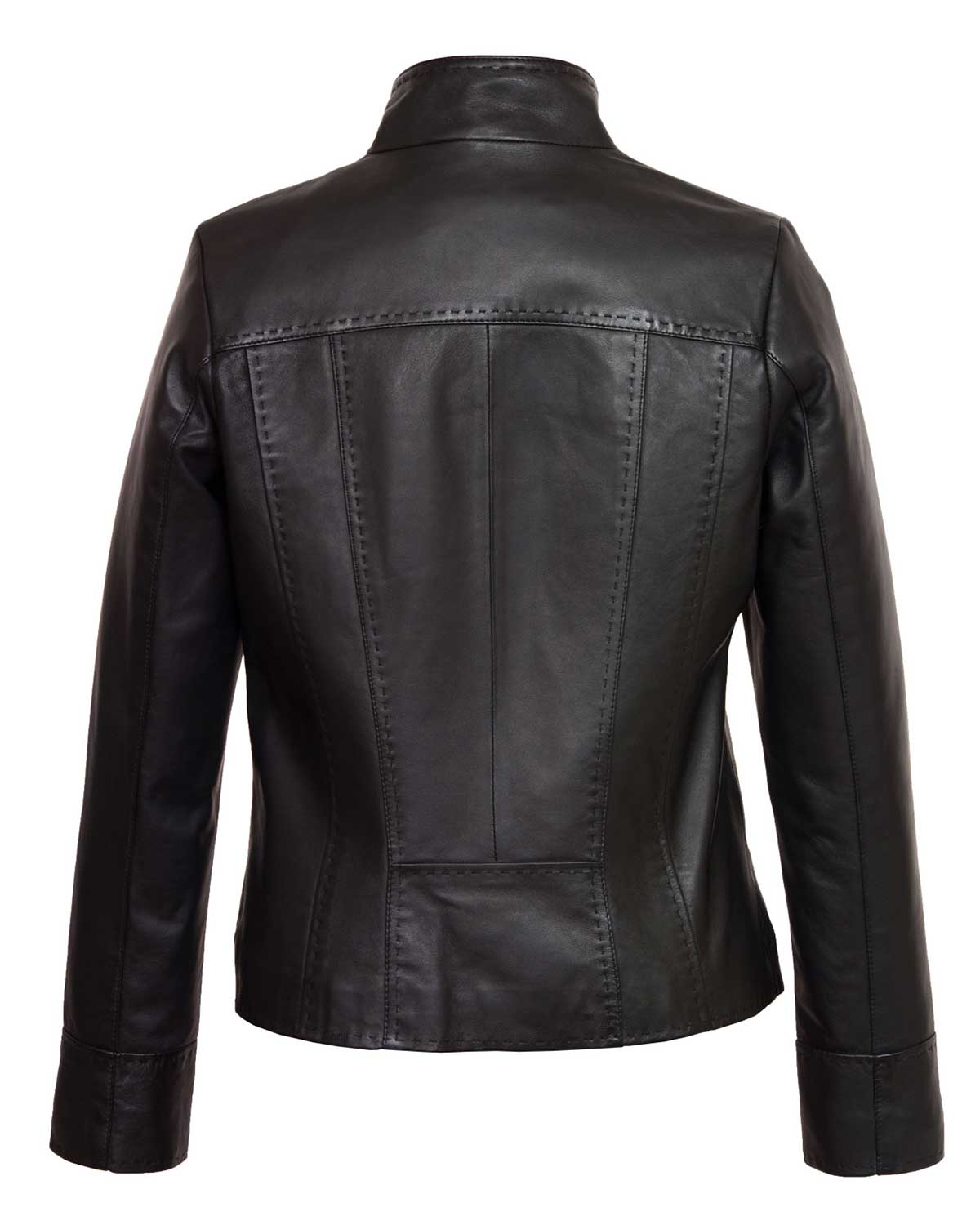 Women’s Elsie Black Leather Jacket | Elite Jacket