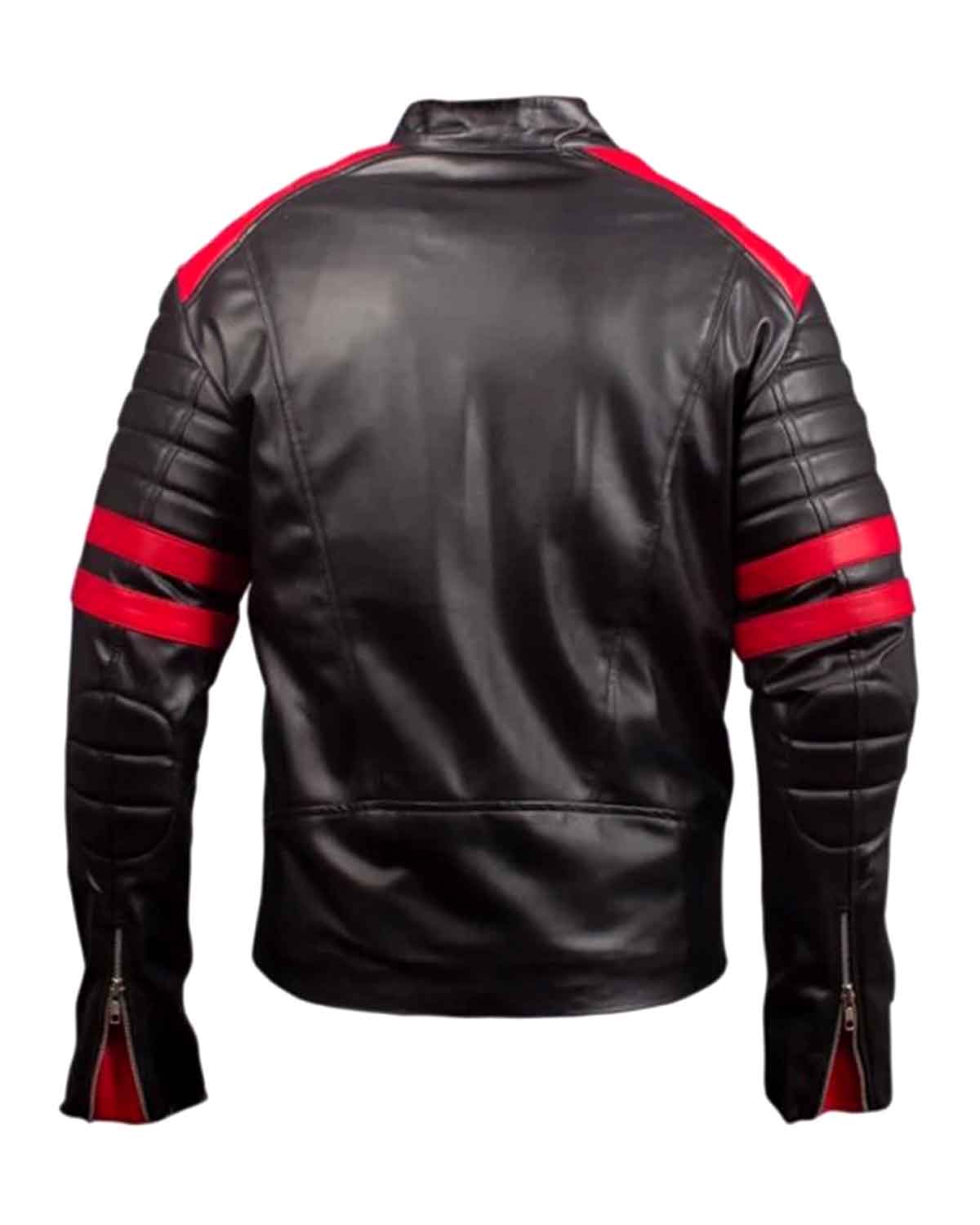 Mens Black Cafe Racer Retro Vintage Leather Biker Jacket
