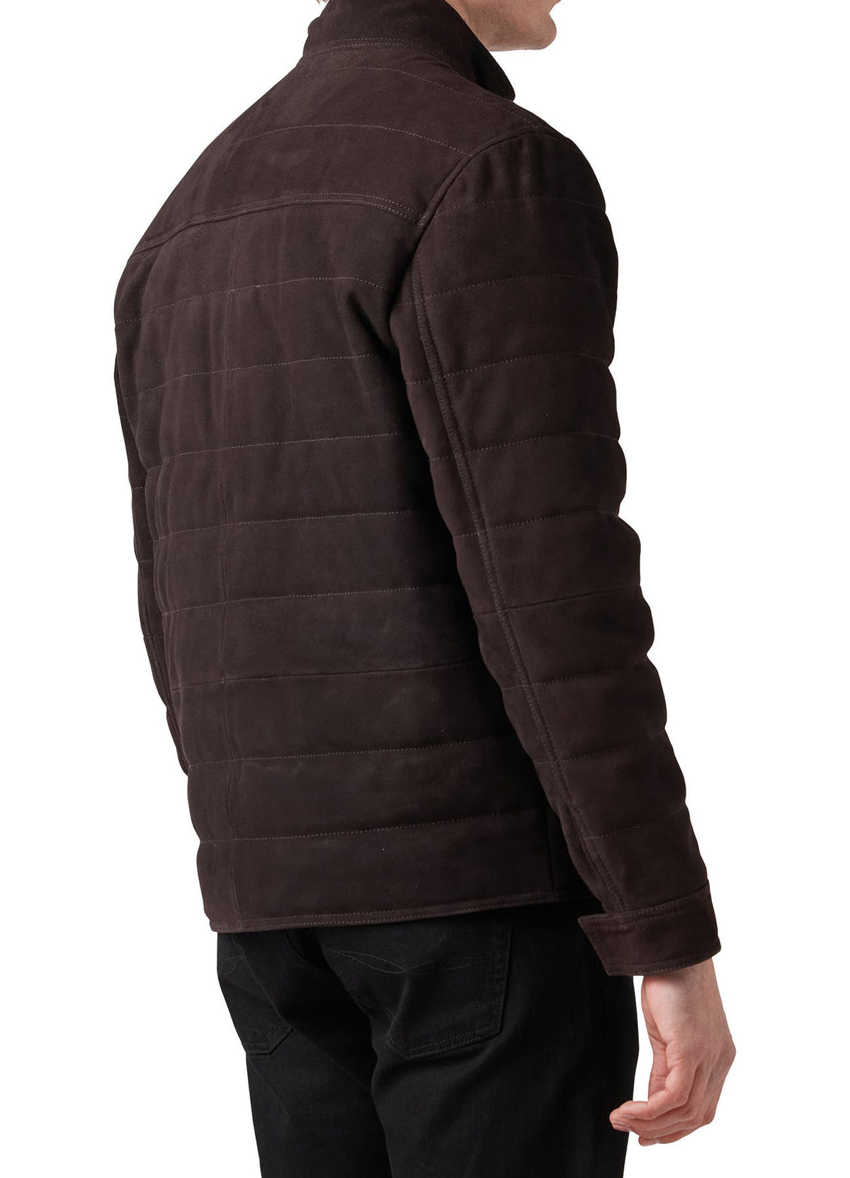 Mens Matt Brown Bomber Suede Leather Jacket | Shop Now!