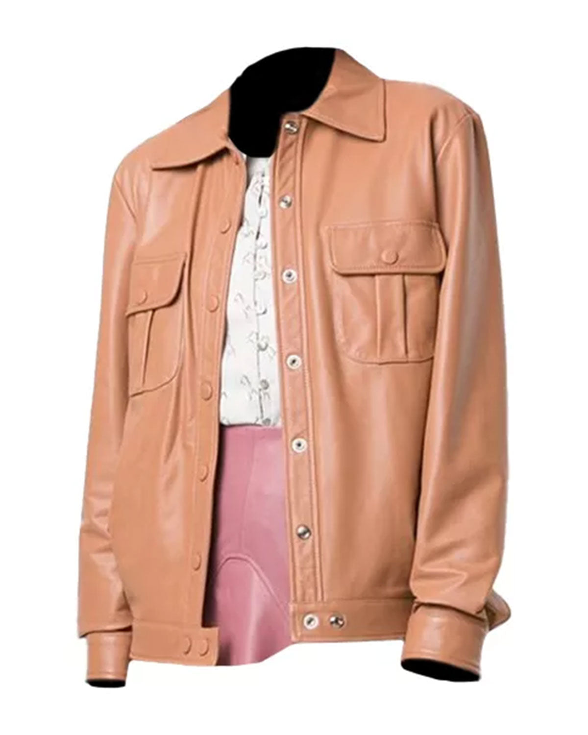 Womens Brown Leather Trucker Jacket | Elite Jacket