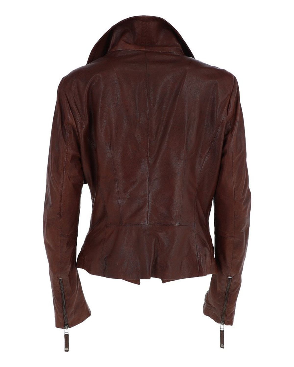 Oxblood Biker Leather Jacket For Women | Elite Jacket