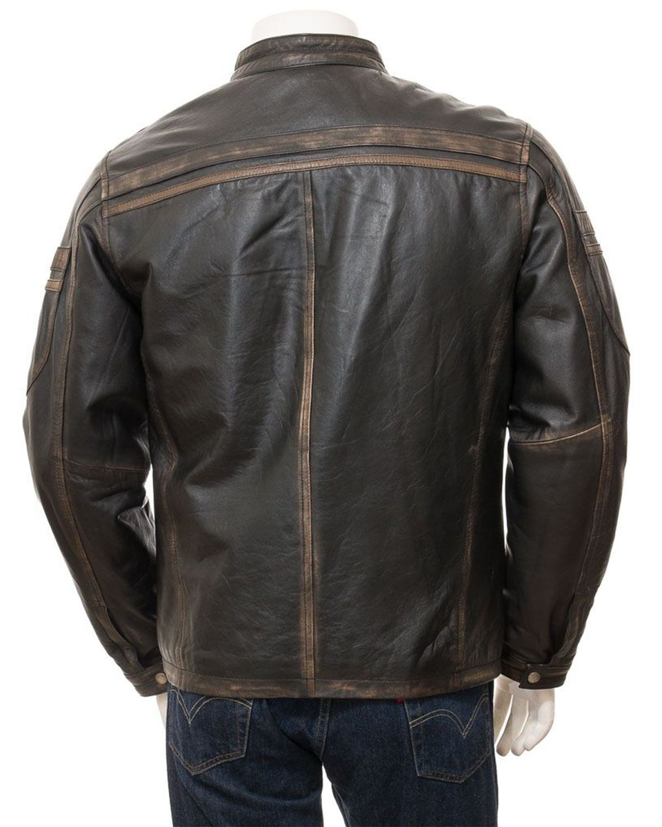 Black Vintage Leather Jacket Elite Jacket