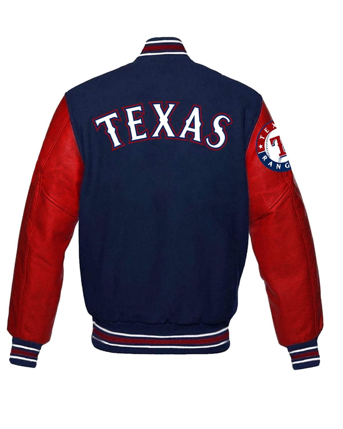 Texas Rangers Baseball Team Varsity Letterman Jacket 