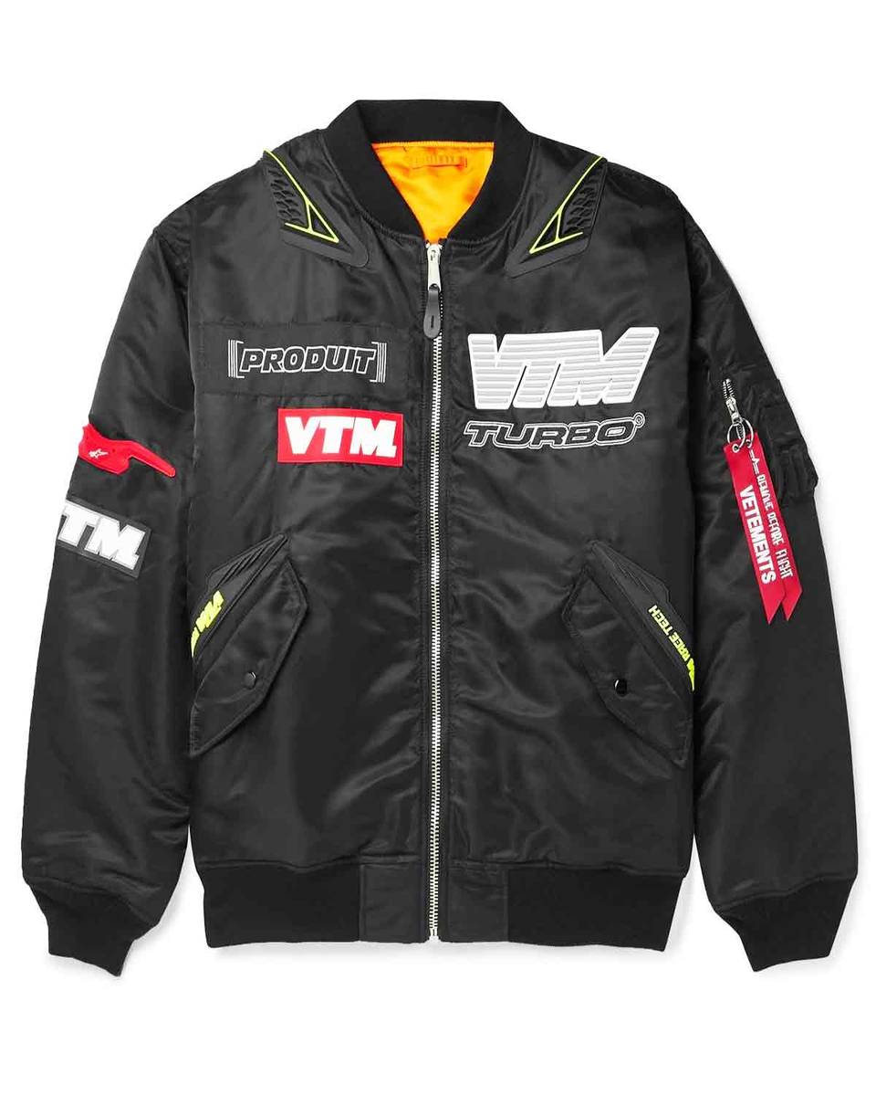 vetements alpha ボンバージャケット Mens Vetements Alpha Industries Black Bomber Jacket – Elite Jacket