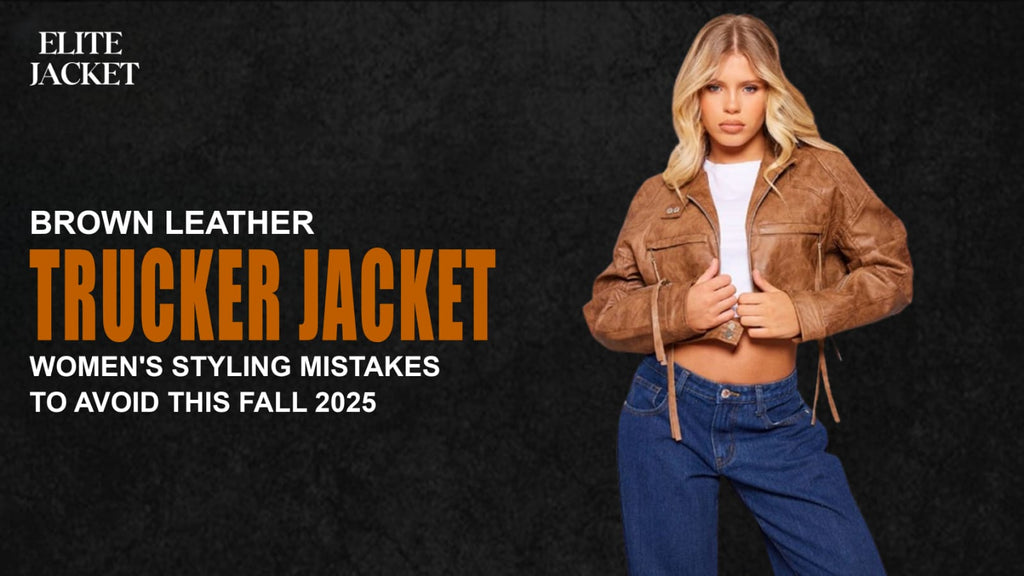 Brown Leather Trucker Jacket Women's Styling Mistakes to Avoid This Fall 2025