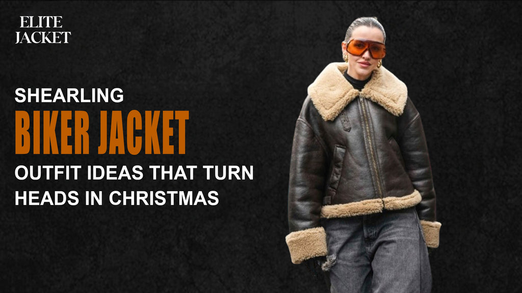 Shearling Biker Jacket Outfit Ideas That Turn Heads at Christmas
