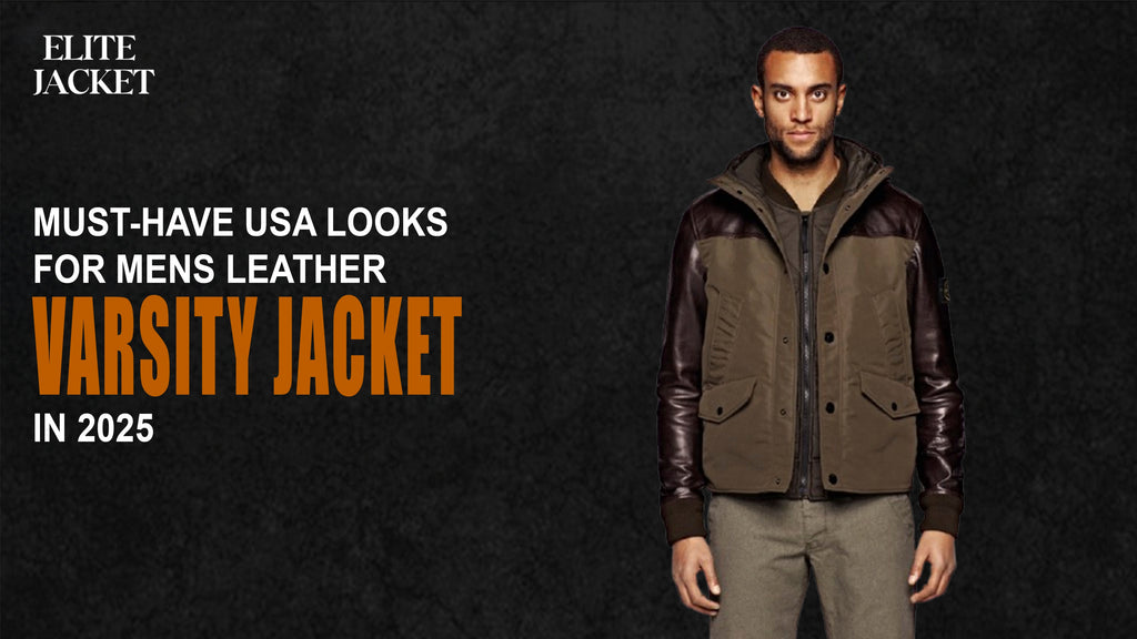 Must-Have USA Looks for Men's Leather Varsity Jackets in 2025