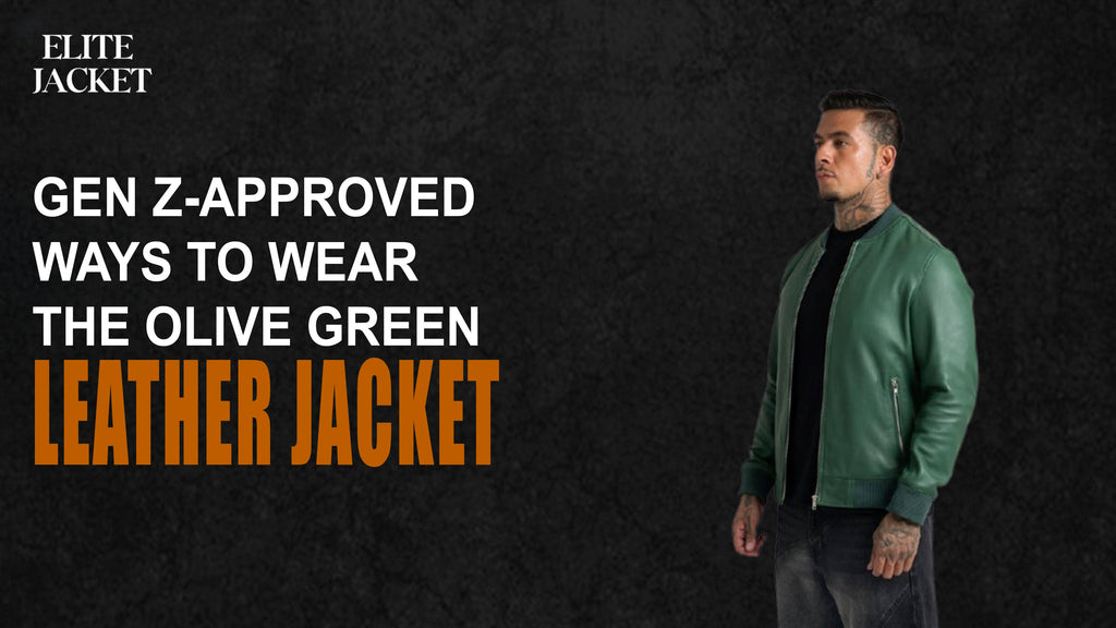 Gen Z-Approved Ways to Wear the Olive Green Leather Jacket