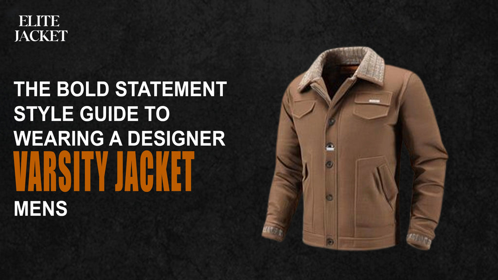 The Bold Statement Style Guide to Wearing a Designer Varsity Jacket for Men