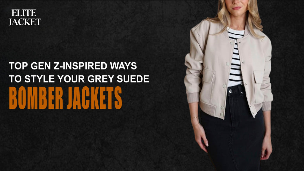 Top Gen Z-Inspired Ways to Style Your Grey Suede Bomber Jacket