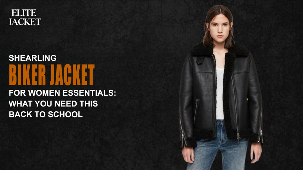 Shearling Biker Jacket for Women Essentials: What You Need This Back to School