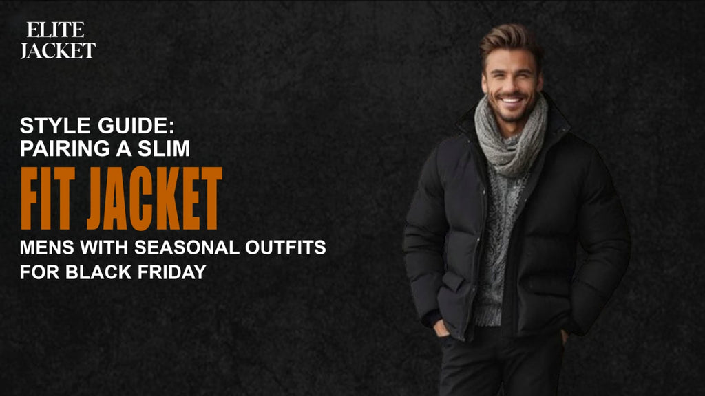 Style Guide: Pairing a Slim Fit Jacket Mens with Seasonal Outfits for Black Friday