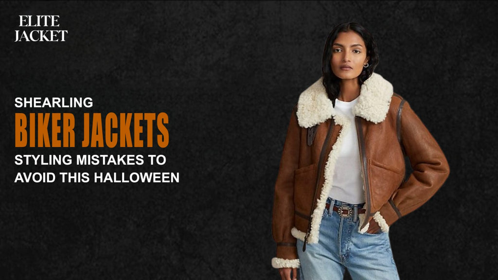 Shearling Biker Jacket Styling Mistakes to Avoid This Halloween