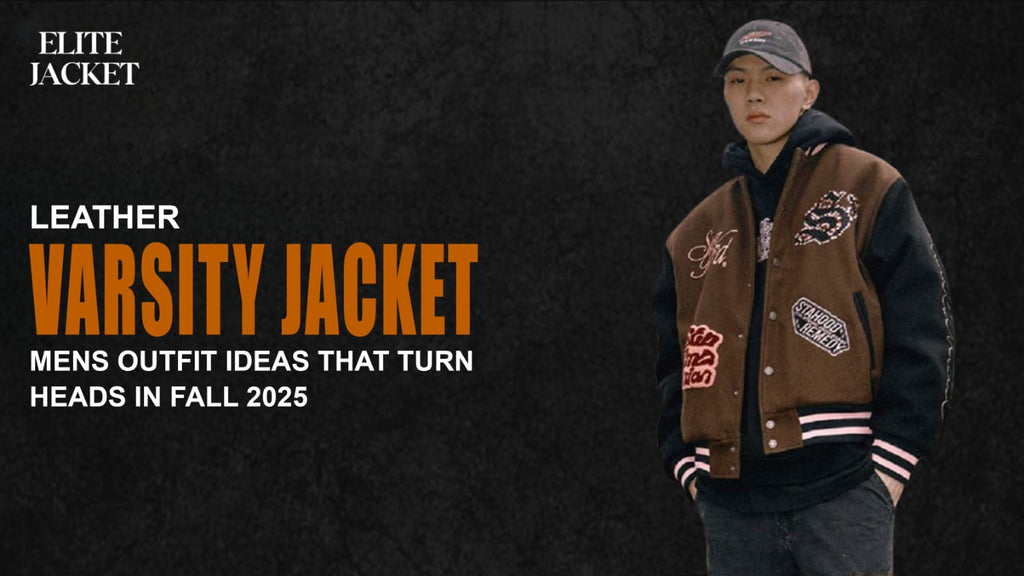 Leather Varsity Jackets Mens Outfit Ideas That Turn Heads in Fall 2025