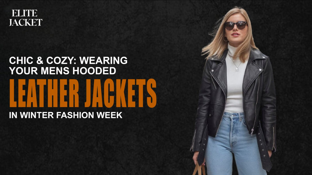 Chic & Cozy: Wearing Your Mens Hooded Leather Jackets in Winter Fashion Week