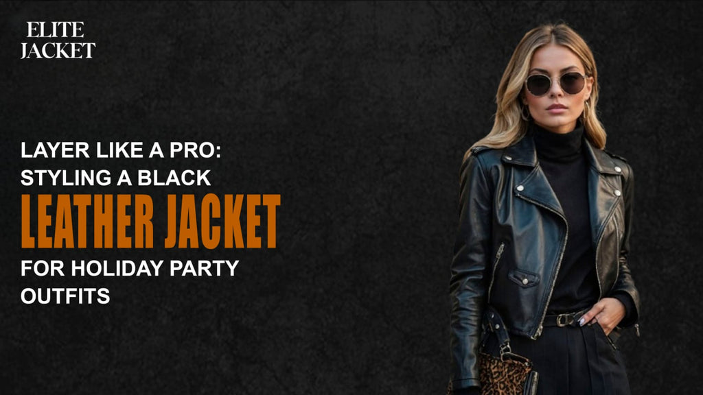 Layer Like a Pro: Styling a Black Leather Jacket for Holiday Party Outfits