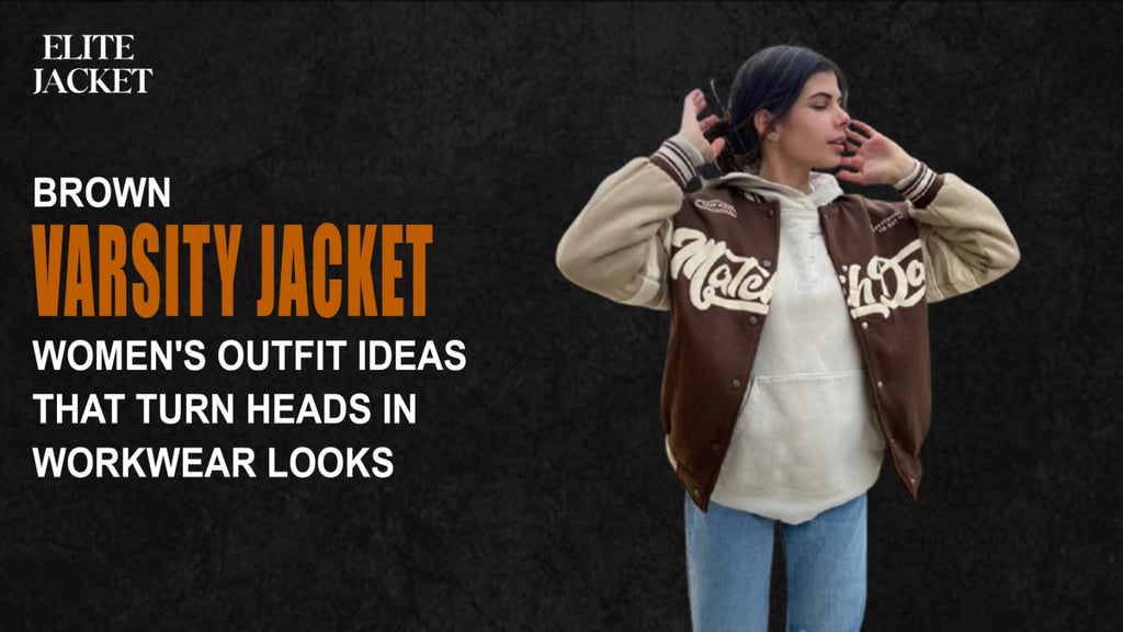 Brown Varsity Jacket Women’s Outfit Ideas That Turn Heads in Workwear Looks