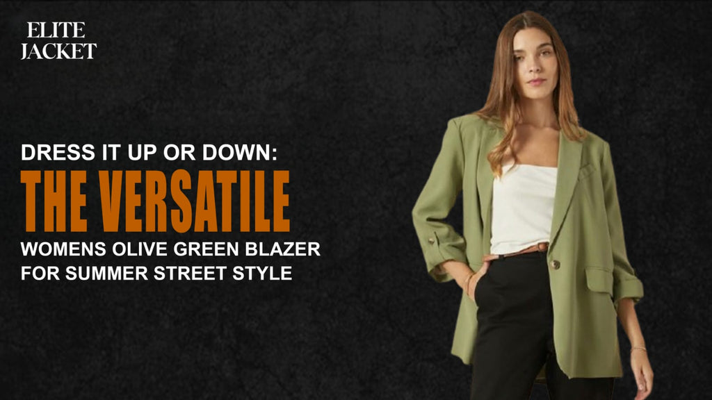 Dress It Up or Down: The Versatile Women’s Olive Green Blazer for Summer Street Style