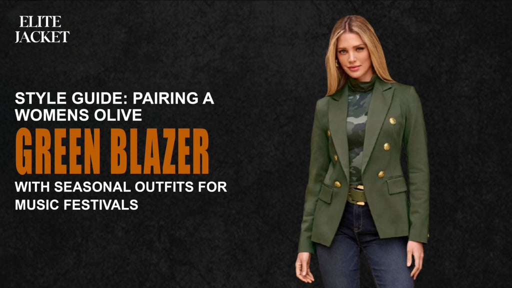 Style Guide: Pairing a Women's Olive Green Blazer with Seasonal Outfits for Music Festivals