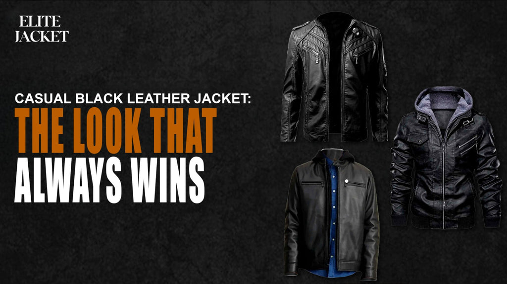 Casual Black Leather Jacket: The Look That Always Wins