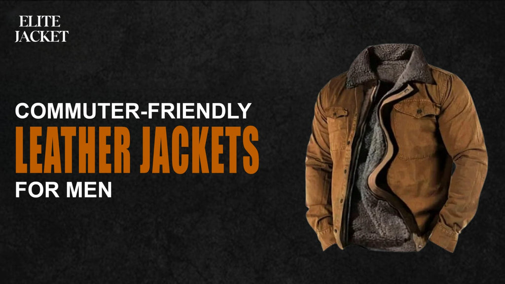 Commuter-Friendly Leather Jackets for Men