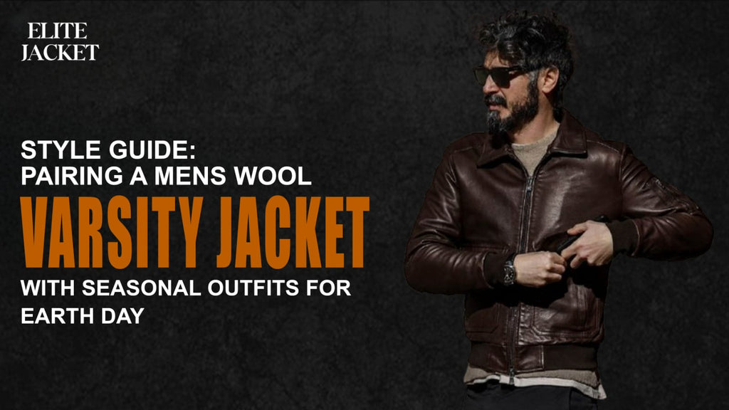 Style Guide: Pairing a Men’s Wool Varsity Jacket with Seasonal Outfits for Earth Day