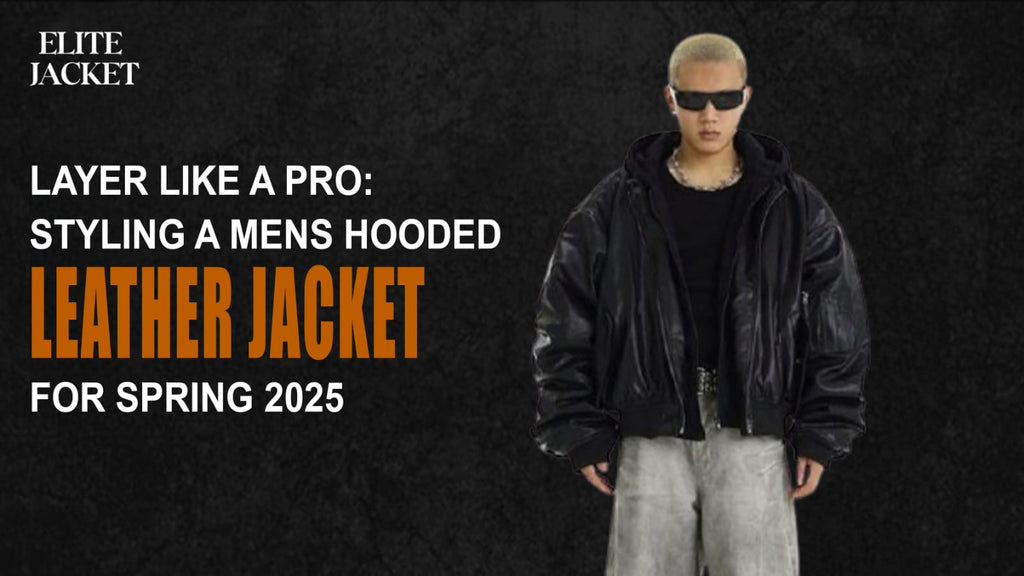 Layer Like a Pro: Styling a Men’s Hooded Leather Jacket for Spring 2025