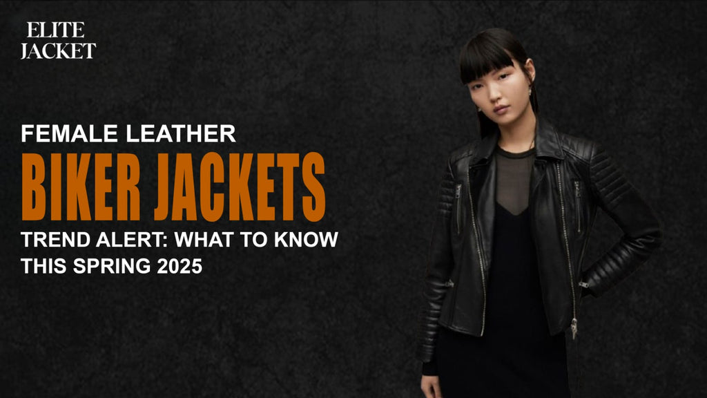 Female Leather Biker Jacket Trend Alert: What to Know This Spring 2025