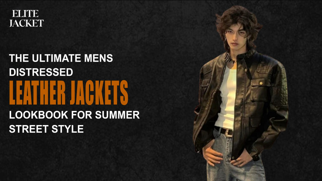 The Ultimate Men’s Distressed Leather Jacket Lookbook for Summer Street Style