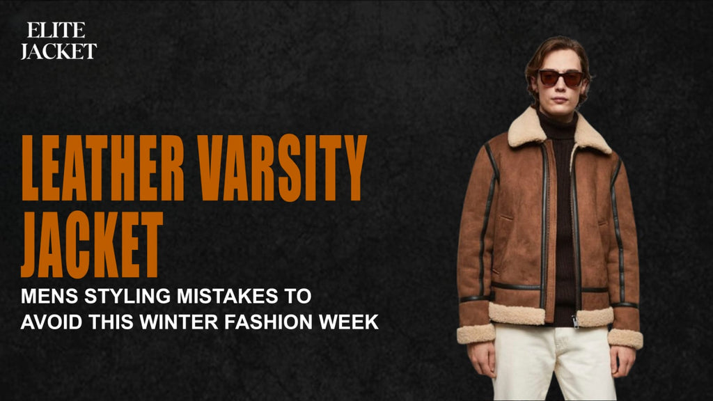 Leather Varsity Jackets Mens Styling Mistakes to Avoid This Winter Fashion Week