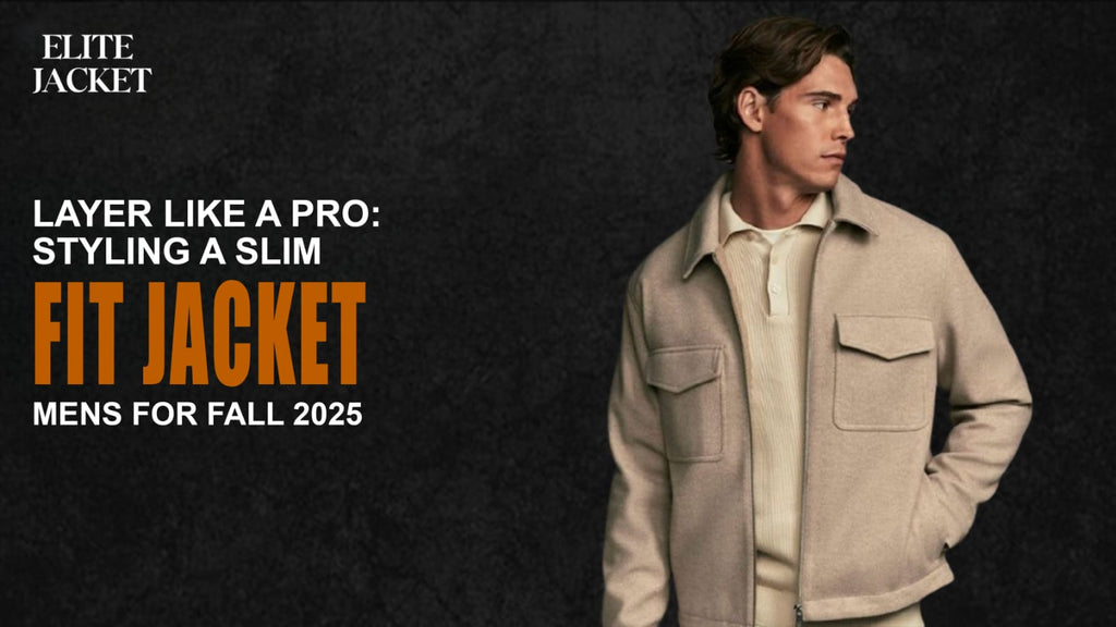 Layer Like a Pro: Styling a Slim Fit Jacket for Men in Fall 2025