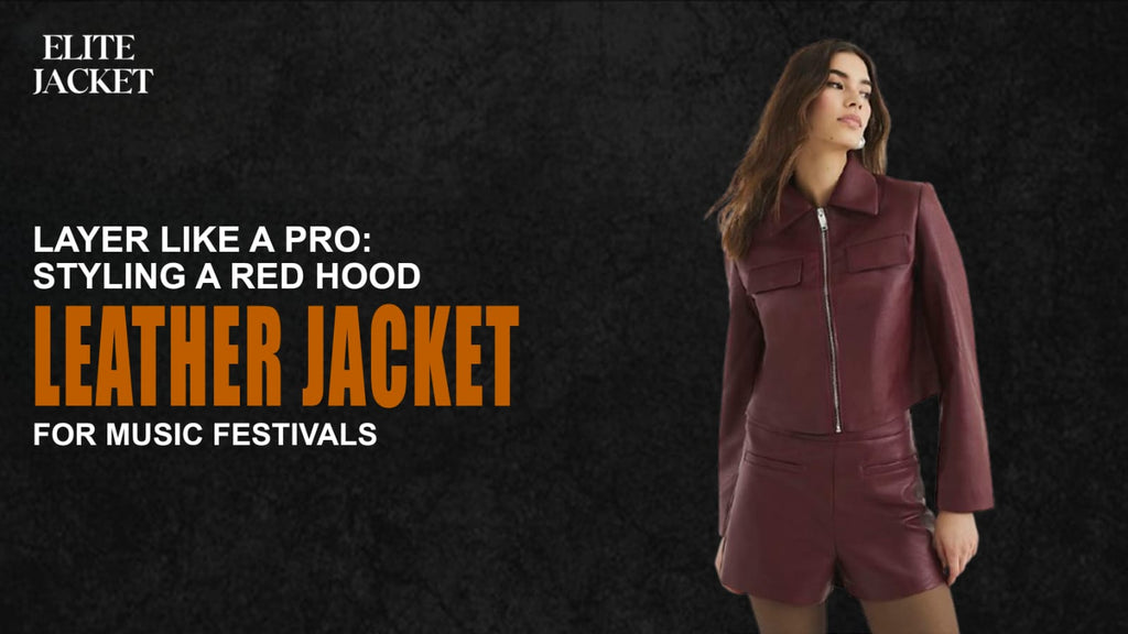 Layer Like a Pro: Styling a Red Hood Leather Jacket for Music Festivals
