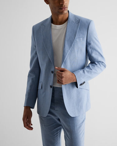 Mens Classic Light Blue Tuxedo Suit | Premium Collection