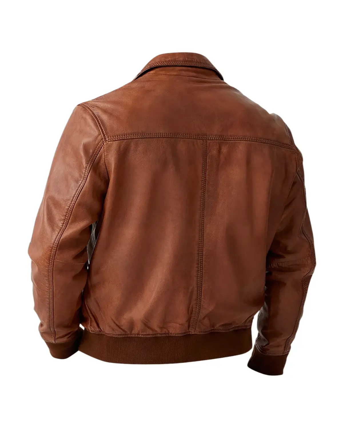 Mens Vintage Style Bomber Leather Jacket | Elite Collection