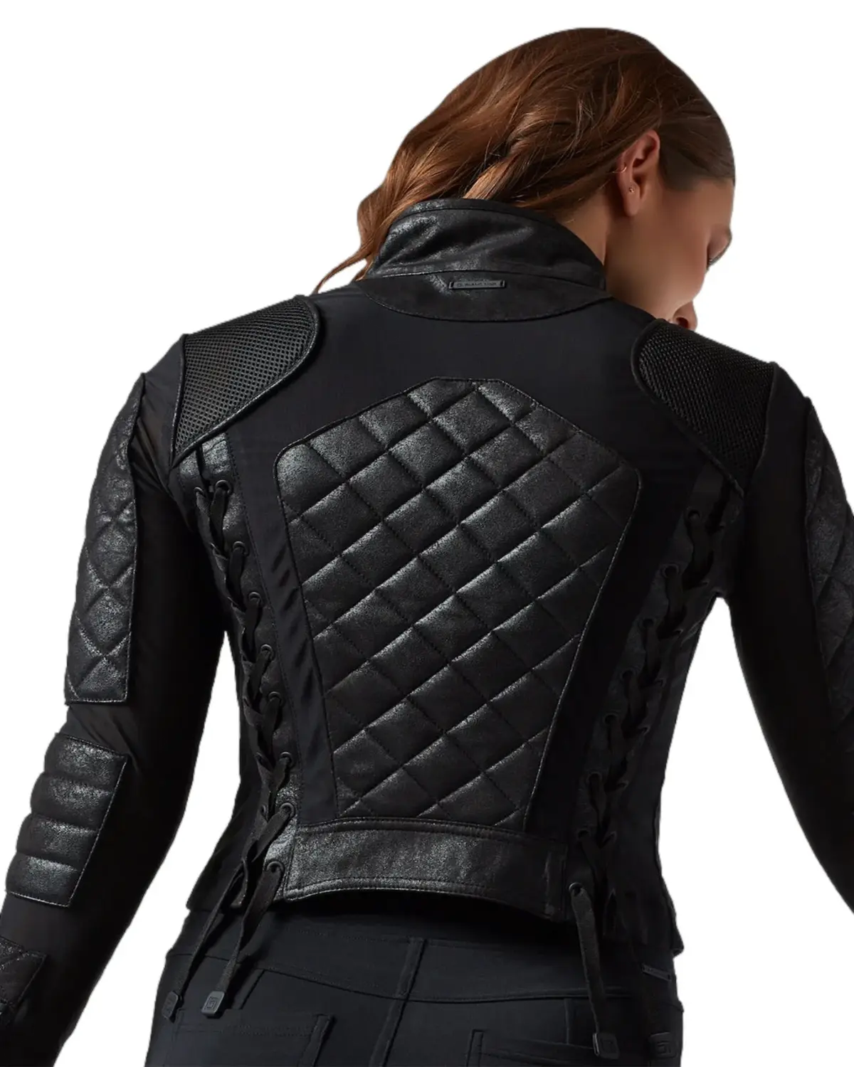 Womens Quilted Classic Black Bikers Leather Jacket | Elite Jacket