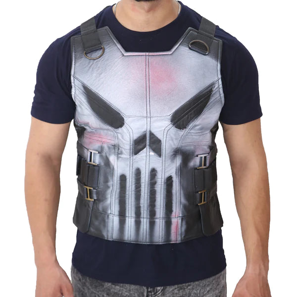 Elite Thomas Jane Punisher Tactical Leather Vest