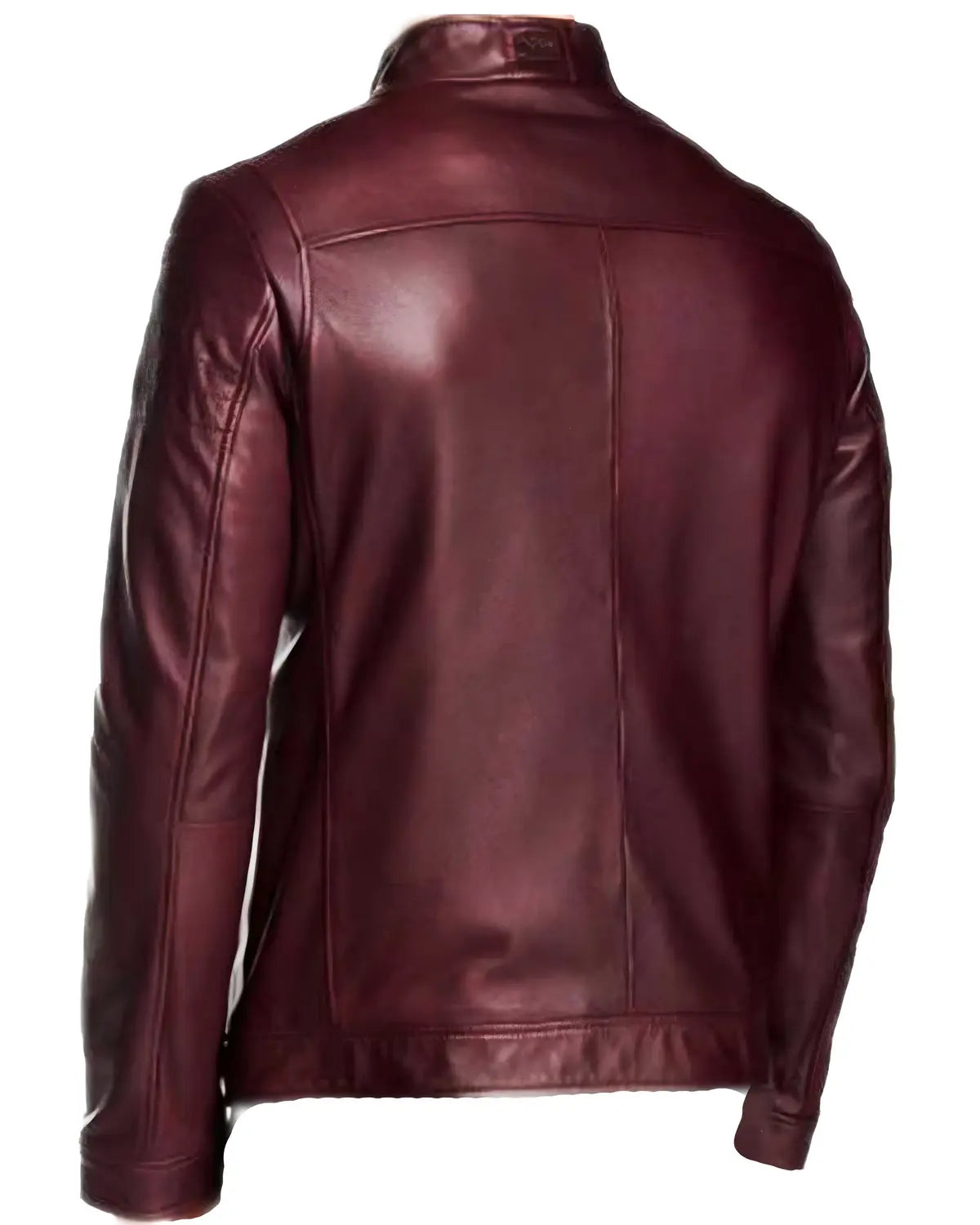 Mens Oliver Arrow Maroon Leather Jacket | Elite Jacket