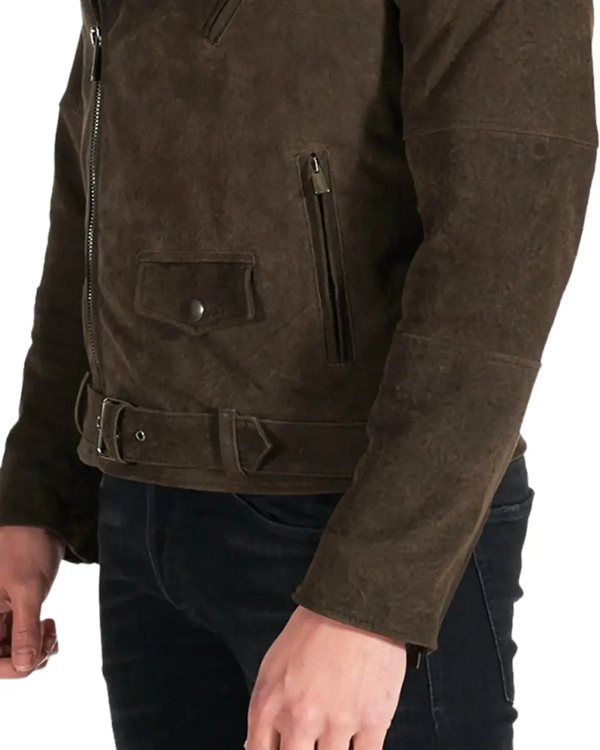 Mens Soft Umber Suede Leather Jacket | Elite Jacket