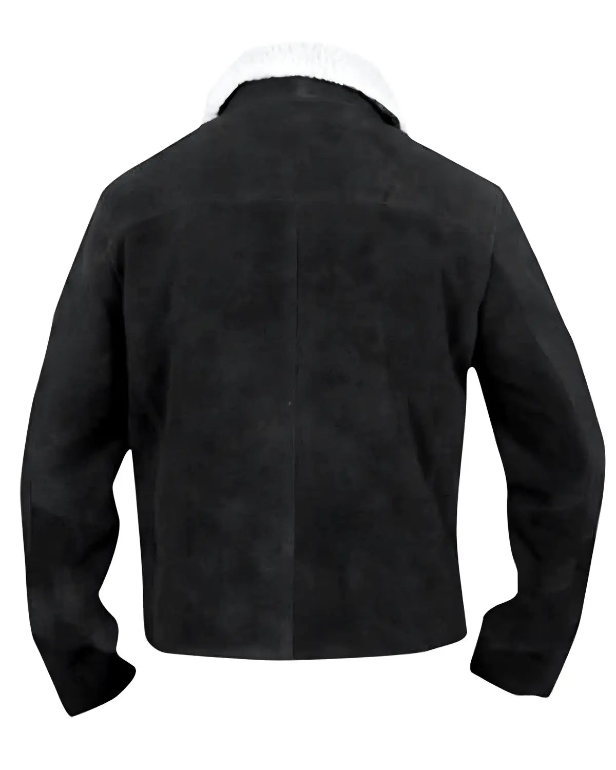 Mens The Walking Dead Rick Grimes Black Suede Jacket