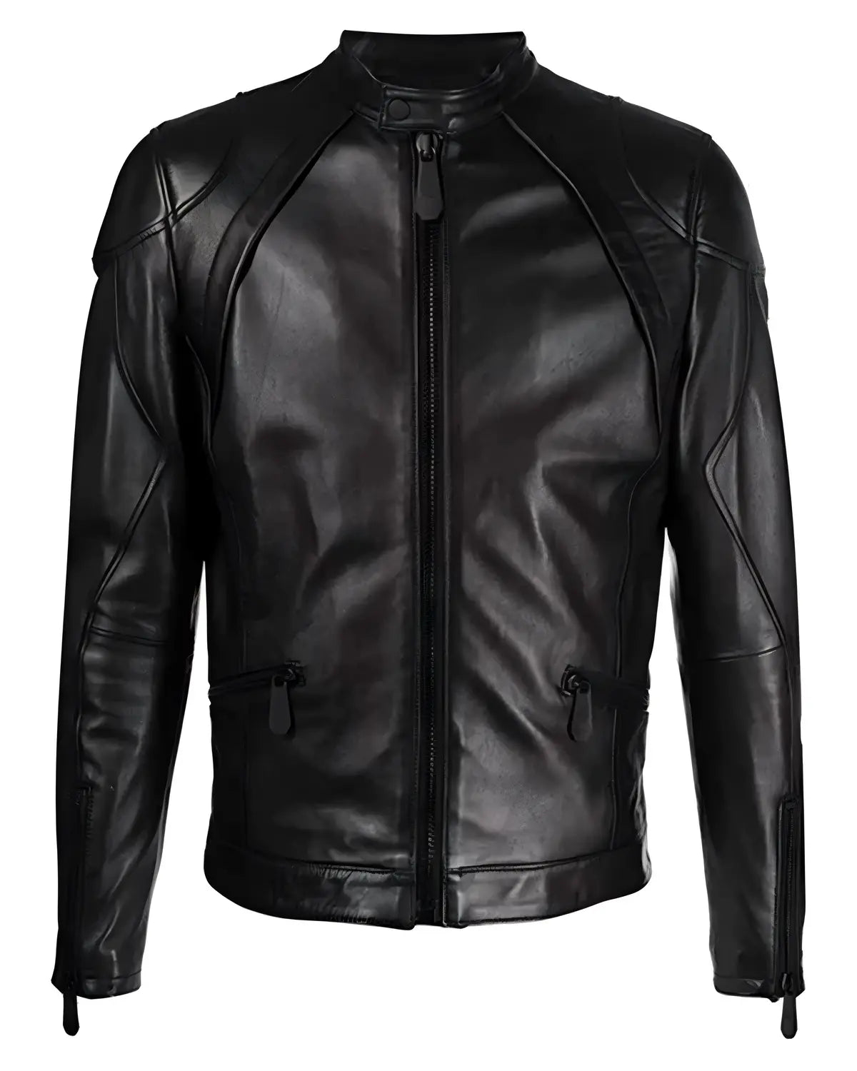 Mens Black Leather Winters Jacket | Elite Jacket