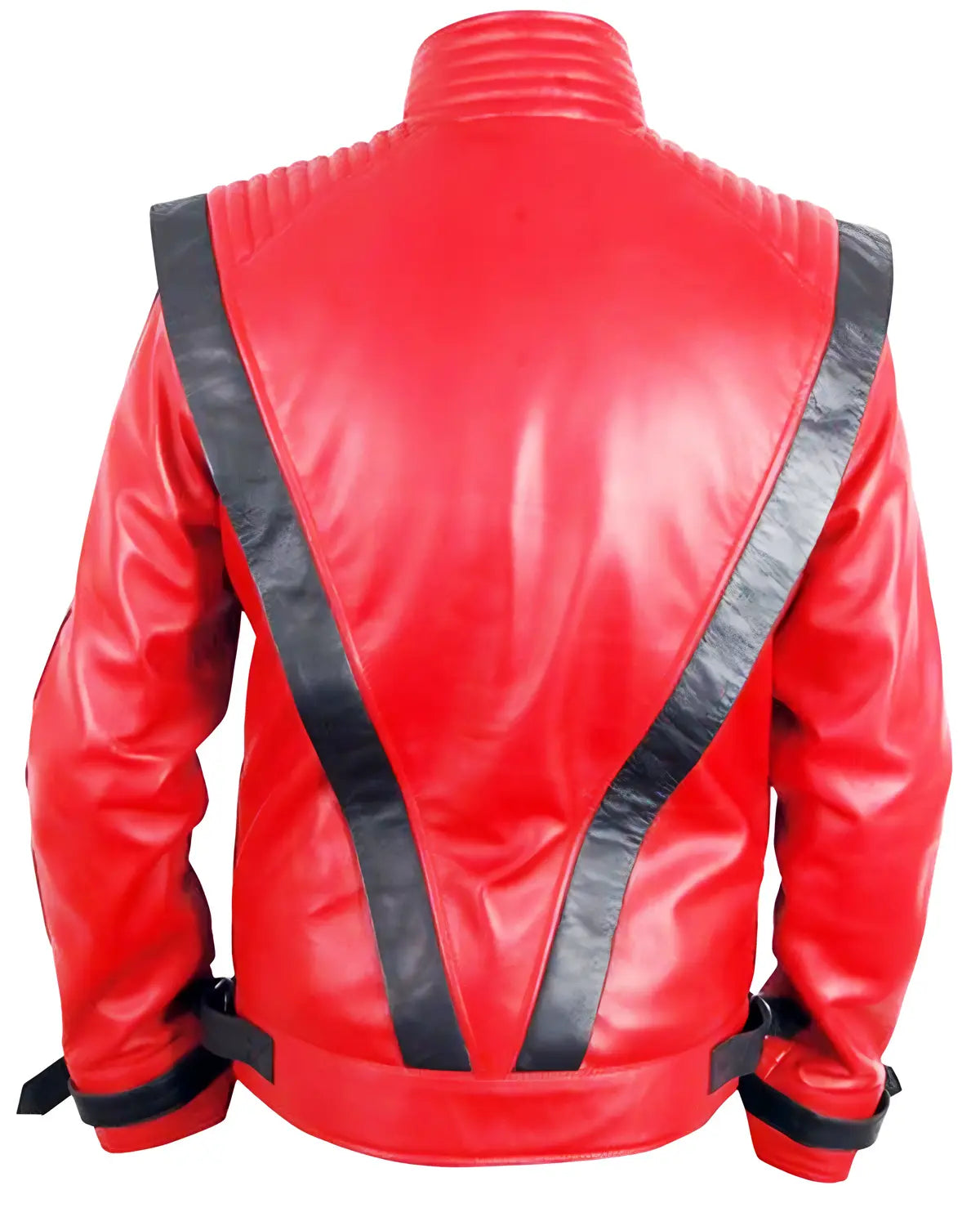 Mens Michael Jackson Thriller Red Leather Jacket | Elite Jacket