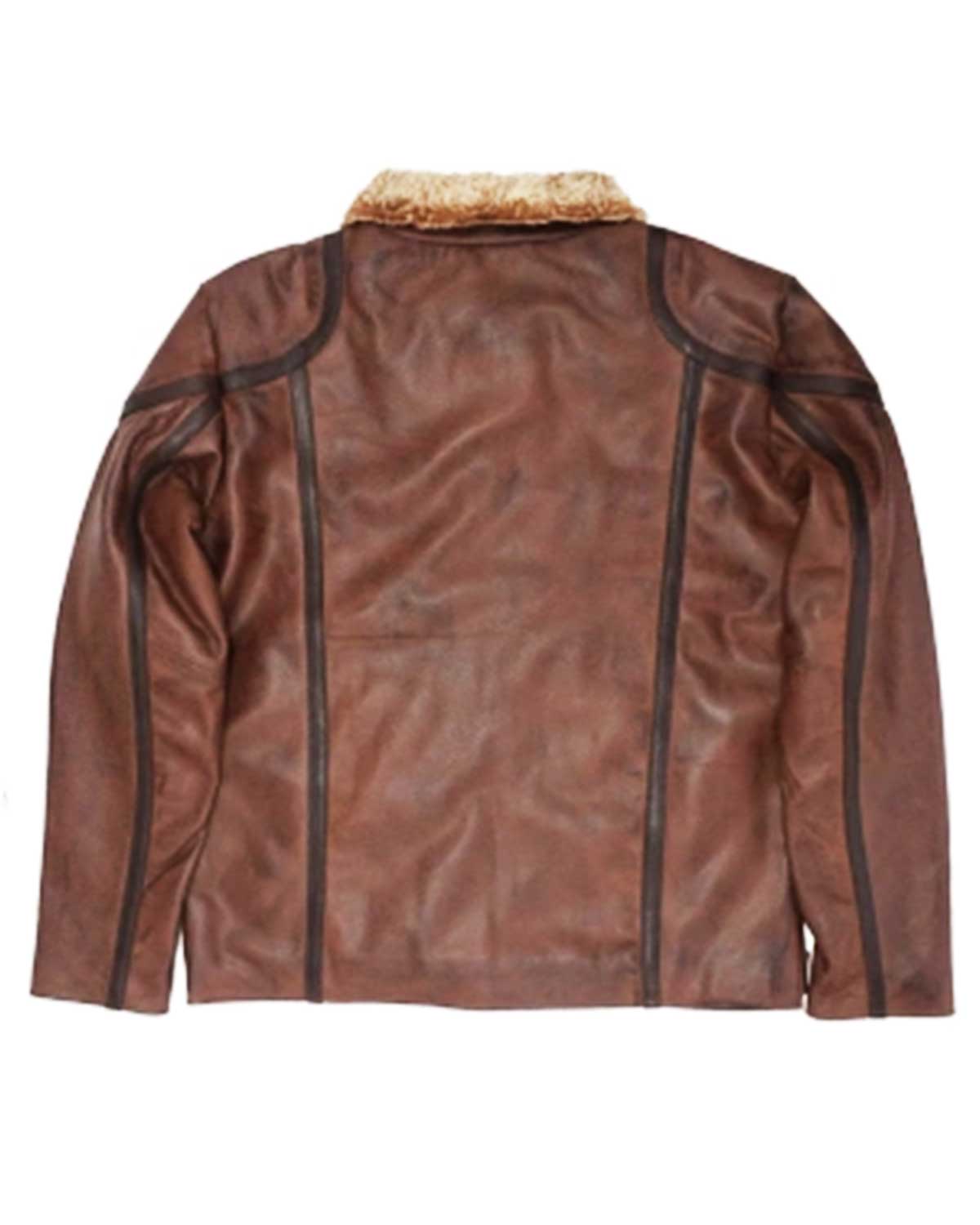 Jumanji Seaplane Nick Jonas Leather Jacket | Elite Jacket