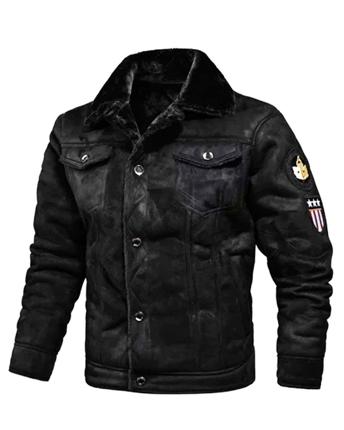 Aviator Bomber Leather Jacket | Elite Jacket