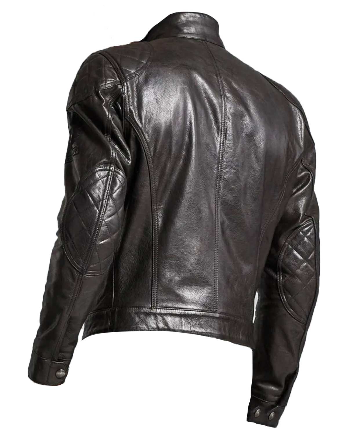 Mens Brooklands Diamond Leather Biker Jacket | Elite Jacket