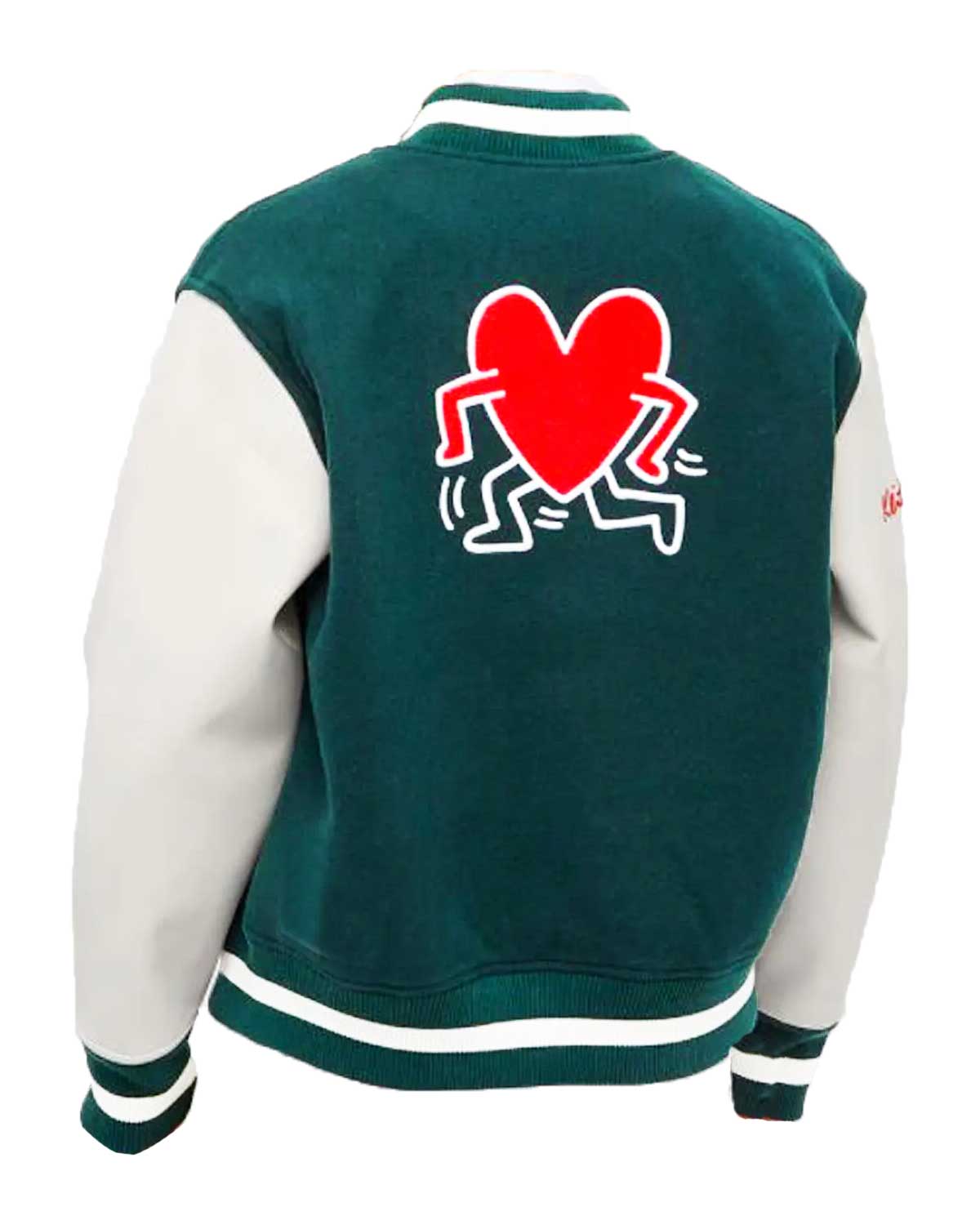 Keith Haring Axel Arigato Green And White Letterman Jacket 