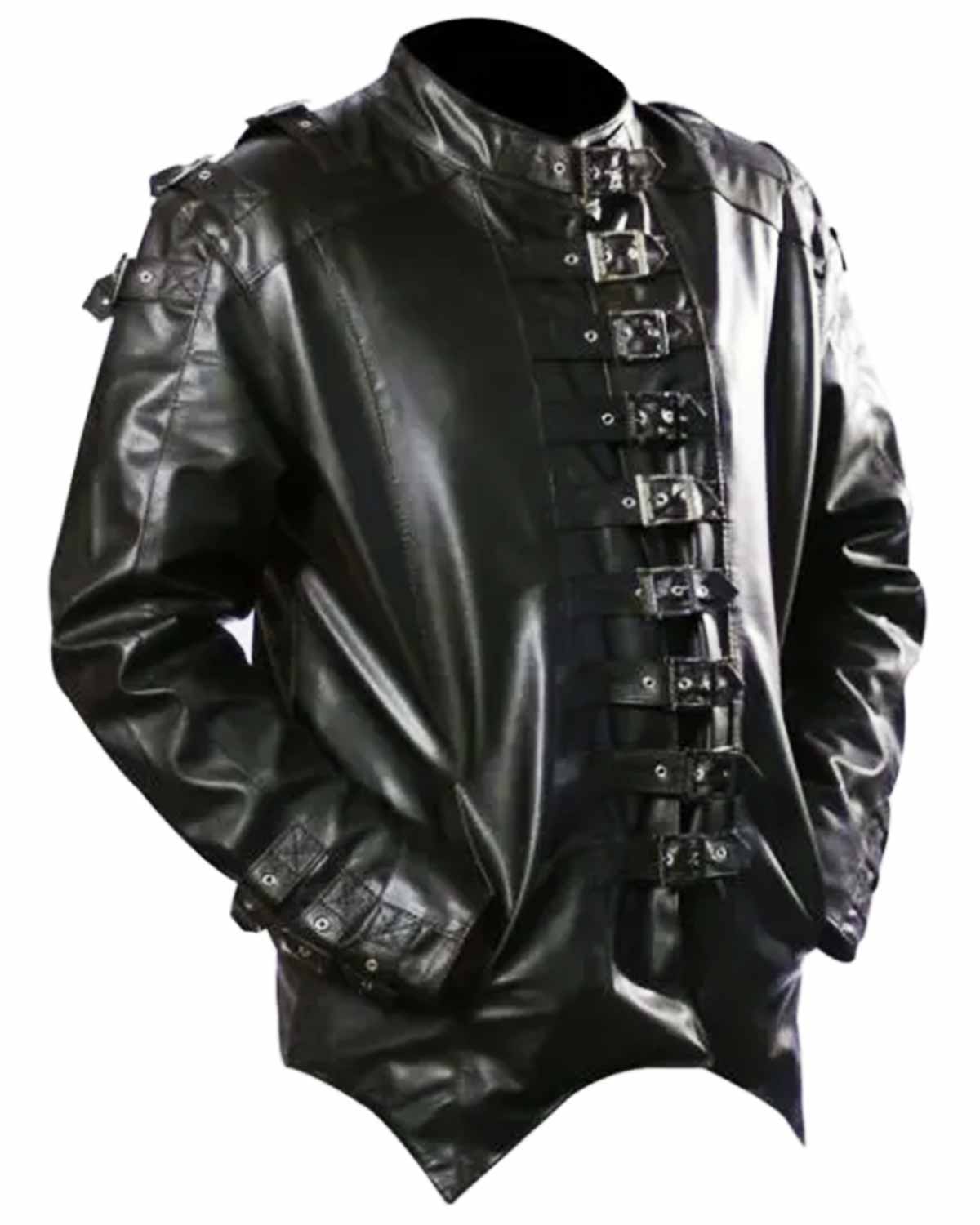 Mens Special Black Halloween Leather Jacket | Elite Jacket