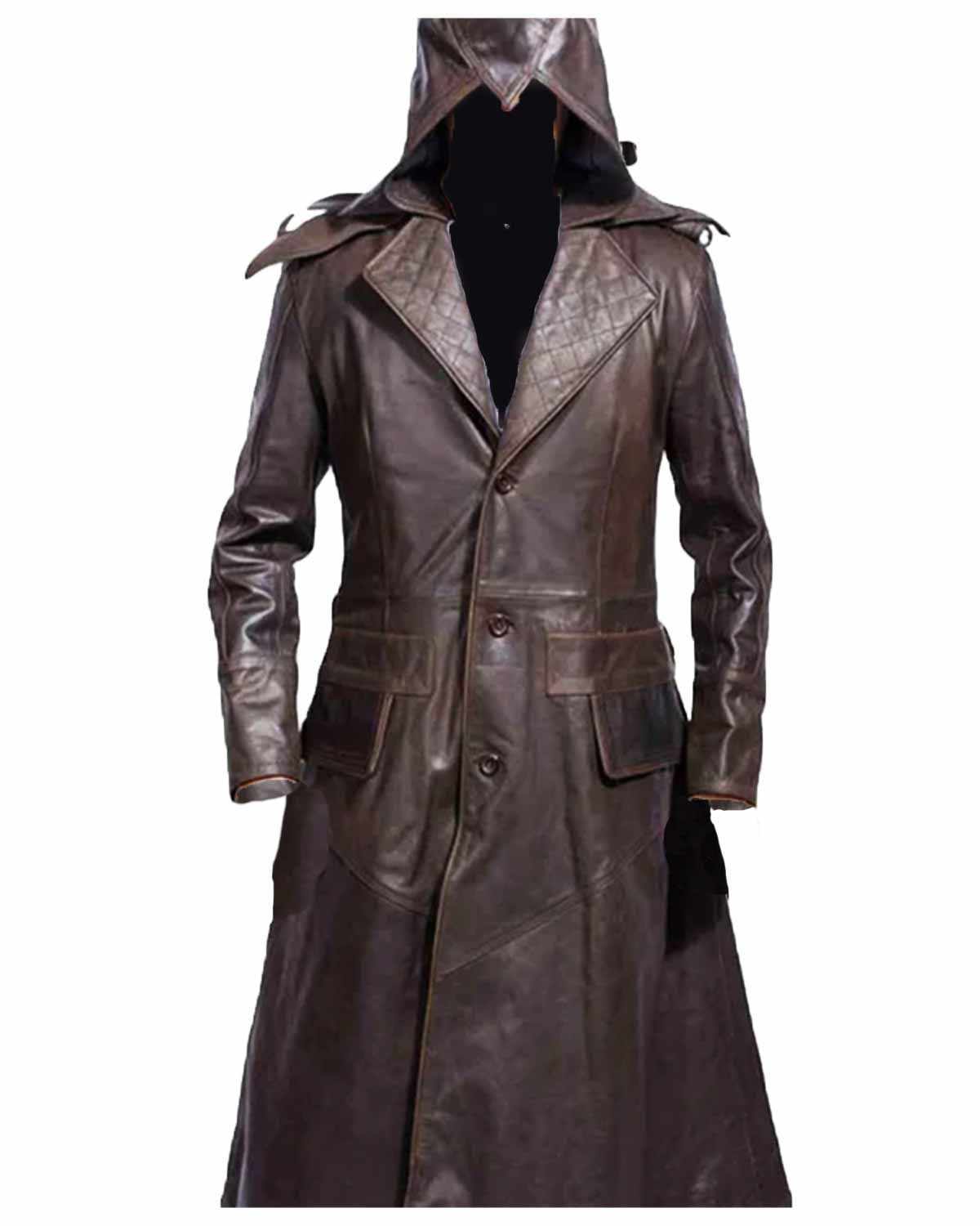 Assassins Creed Syndicate Jacob Frye Brown Winter Coat
