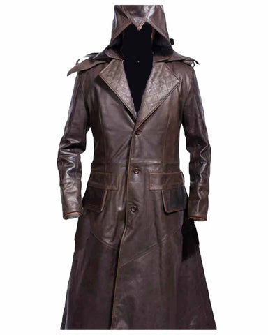 Assassins Creed Syndicate Jacob Frye Brown Winter Coat