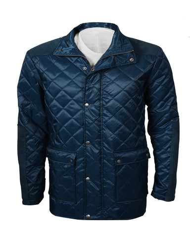 Womens Yellowstone Blue Parachute Quilted Jacket | Elite Jacket